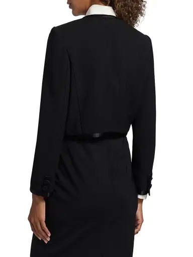 Dolce & Gabbana Women's Embellished Virgin Wool-Blend Jacket - Nero | Thumbnail 5