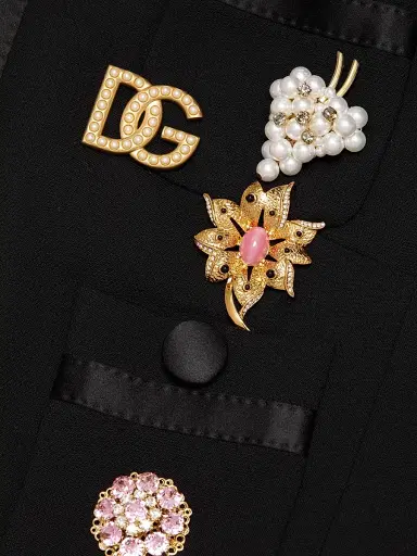 Dolce & Gabbana Women's Embellished Virgin Wool-Blend Jacket - Nero | Thumbnail 7