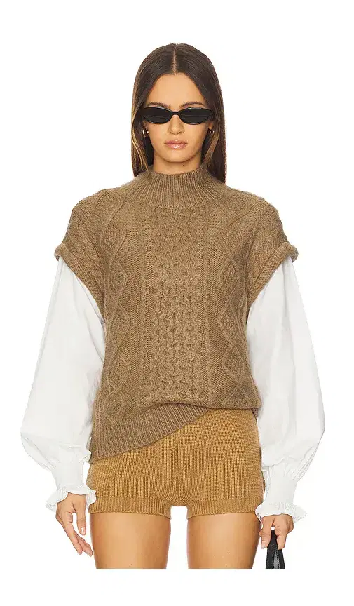 ASTR the Label Angeline Mixed Media Sweater
