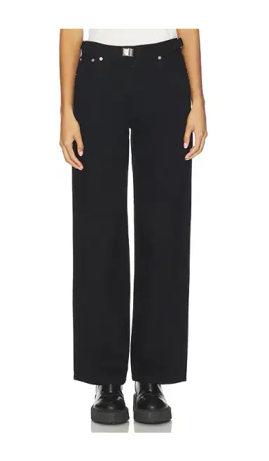 STILL HERE Buckle Wide Leg Jeans | Thumbnail 1 STILL HERE Buckle Wide Leg Jeans | Thumbnail 1