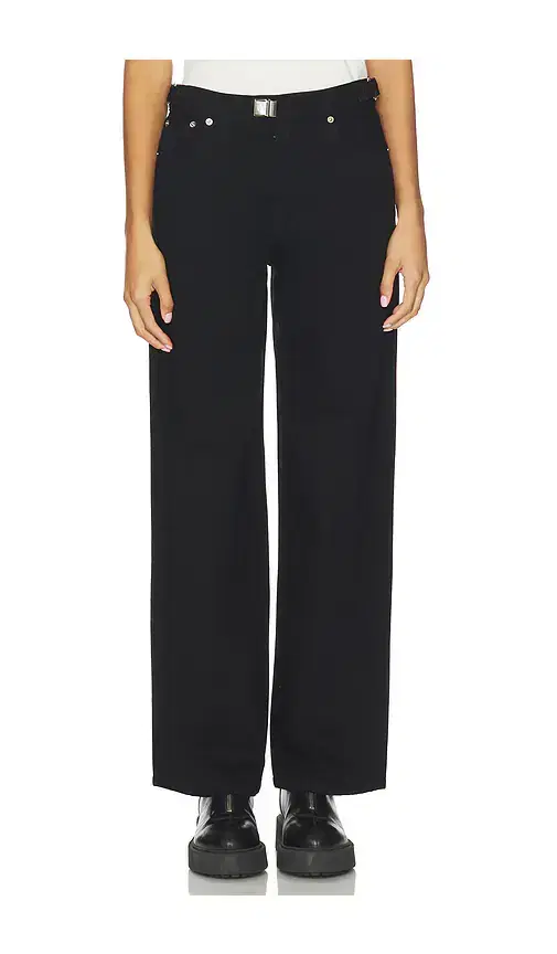 Buckle Wide Leg Jeans