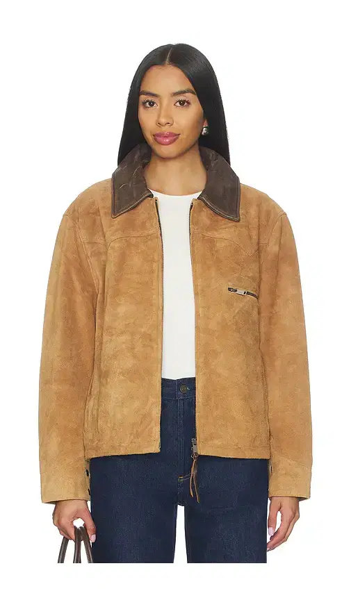Found Suede Terracotta Work Jacket
