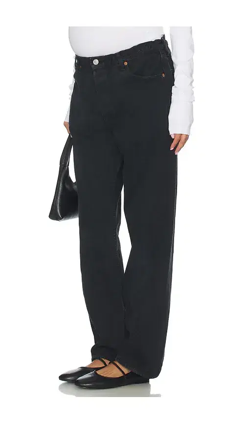 aligrace Vintage Maternity Baggy Jeans