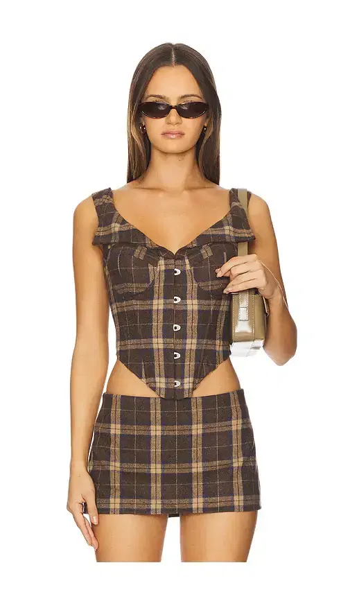 GUIZIO Chamonix Tartan Corset