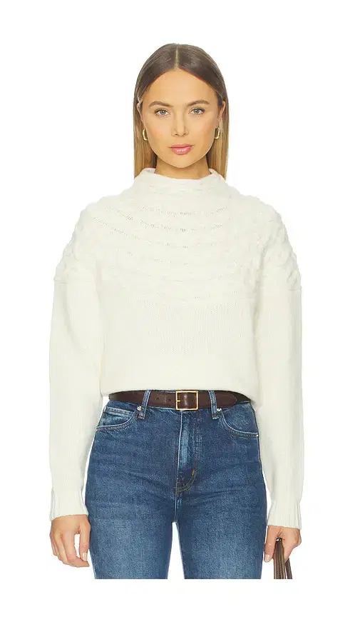 Theory Cable Yoke Pullover