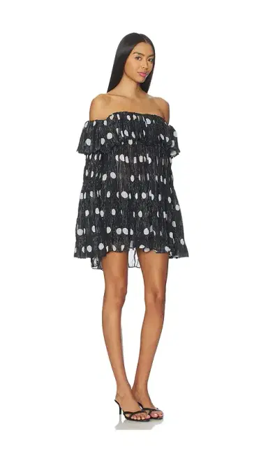 Prabal Gurung Off-shoulder Long Sleeve Faux Sweater Top | Thumbnail 2