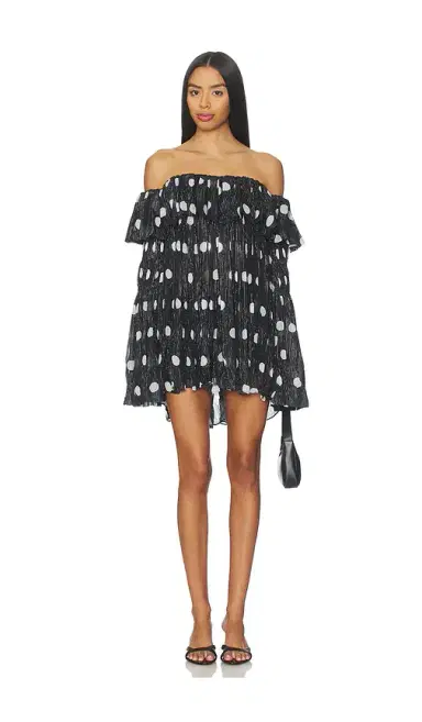 Prabal Gurung Off-shoulder Long Sleeve Faux Sweater Top | Thumbnail 1