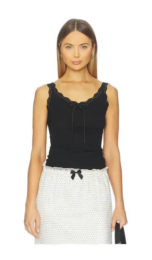 Tanner Fletcher Flo Lace Trim Tank Top