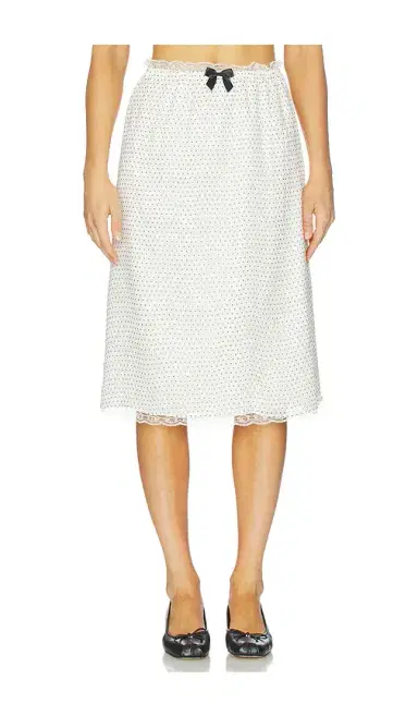 Tanner Fletcher Celerie Lace Trim Slip Skirt | Thumbnail 1 Tanner Fletcher Celerie Lace Trim Slip Skirt | Thumbnail 1