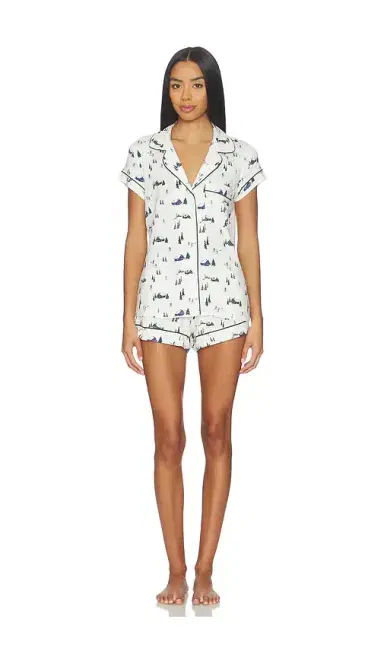 eberjey Gisele Printed Shortie Pj Set | Thumbnail 1 eberjey Gisele Printed Shortie Pj Set | Thumbnail 1
