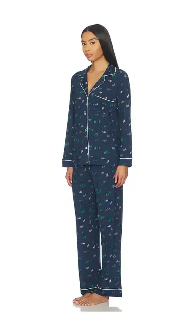 eberjey Gisele Printed Long Pj Set | Thumbnail 2 eberjey Gisele Printed Long Pj Set | Thumbnail 2