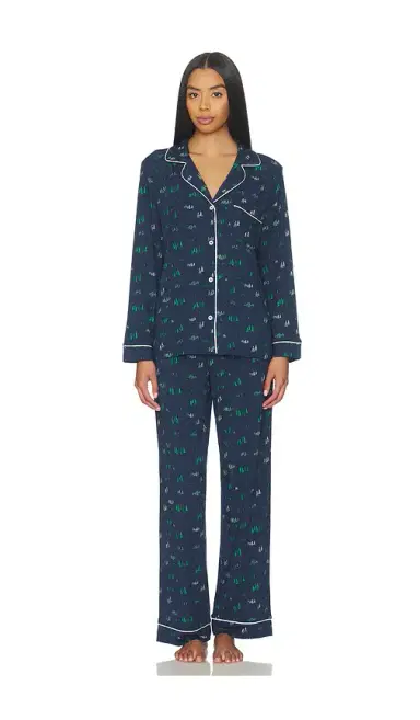 eberjey Gisele Printed Long Pj Set | Thumbnail 1 eberjey Gisele Printed Long Pj Set | Thumbnail 1