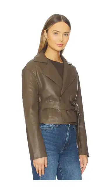 MORE TO COME Olivia Faux Leather Jacket | Thumbnail 2