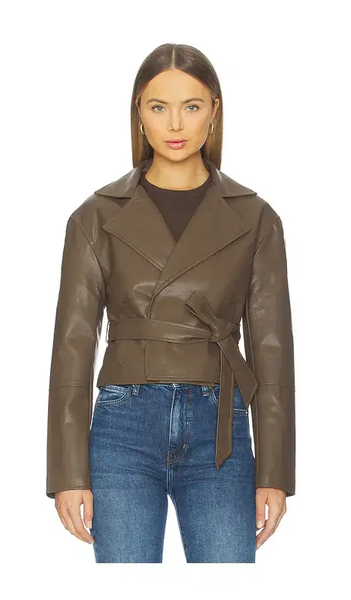 MORE TO COME Olivia Faux Leather Jacket