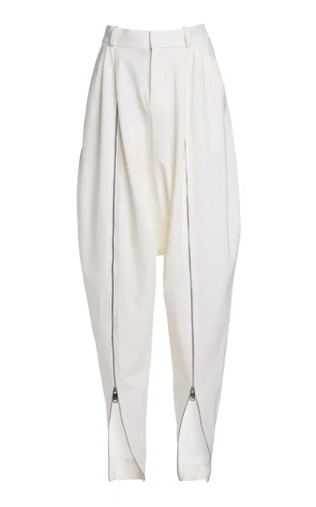 Wool Double-Zipped Sarouel Trousers