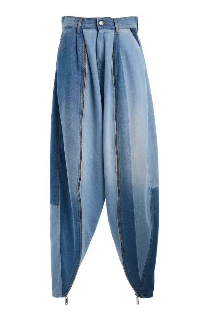Coperni Denim Patchwork Sarouel Pants