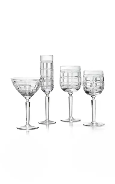 Ralph Lauren Home Hudson Plaid Martini Glass - Clear | Thumbnail 3