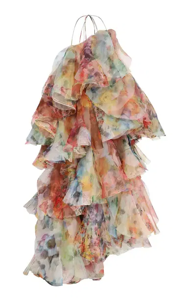 Zimmermann Luna Ruffled Floral Midi Dress | Thumbnail 5