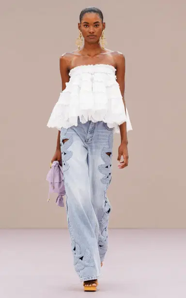 Zimmermann Alchemy Strapless Cotton Top | Thumbnail 2