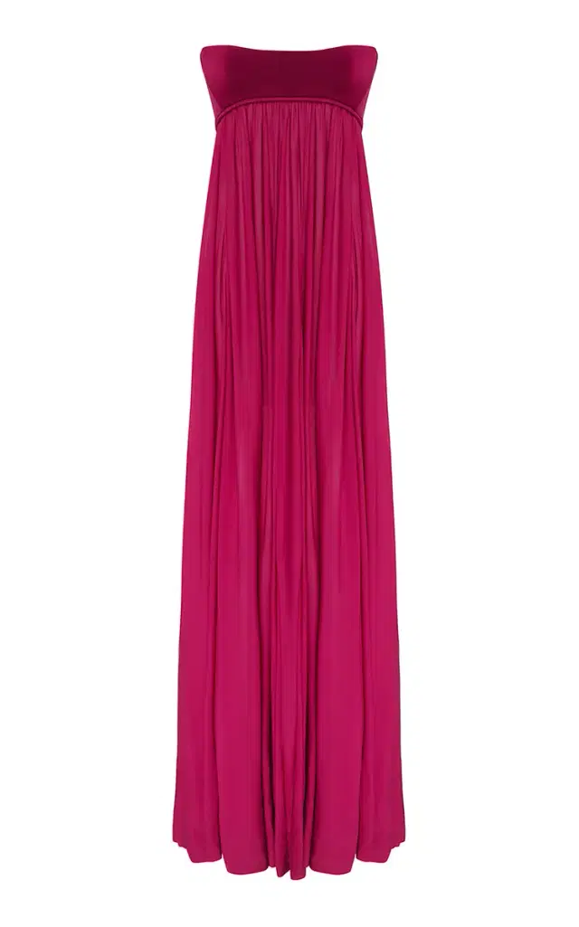 Zimmermann Luna Strapless Jersey Gown