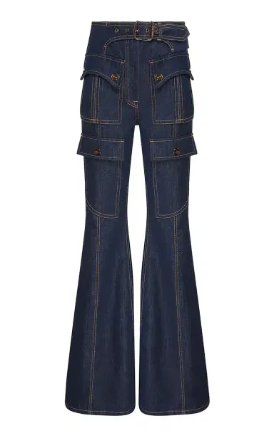 Zimmermann Luna Utility Denim Flared Jeans | Thumbnail 2