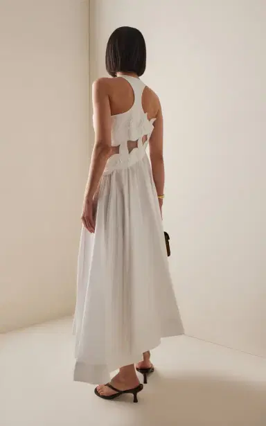 Zimmermann Luna Appliquéd Cotton Midi Dress | Thumbnail 4 Zimmermann Luna Appliquéd Cotton Midi Dress | Thumbnail 4