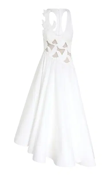Zimmermann Luna Appliquéd Cotton Midi Dress | Thumbnail 1 Zimmermann Luna Appliquéd Cotton Midi Dress | Thumbnail 1