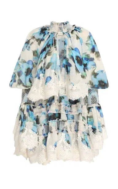 Zimmermann Alchemy Shirred Linen-Silk Mini Dress | Thumbnail 8