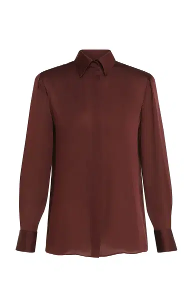 Zimmermann Luna Relaxed Satin Shirt | Thumbnail 3