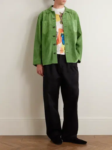 BODE Suede Overshirt - Men | Thumbnail 2