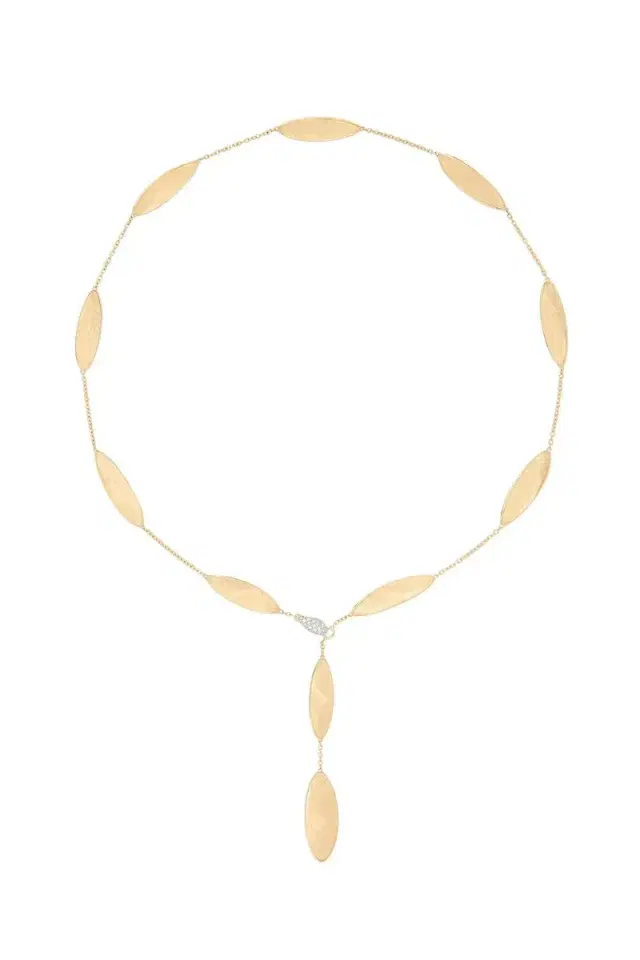 MARCO BICEGO Diamond Lunaria Twist Necklace