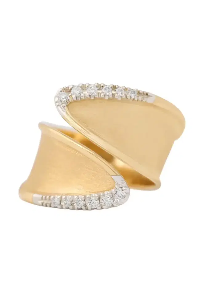 MARCO BICEGO Diamond Lunaria Twist Ring