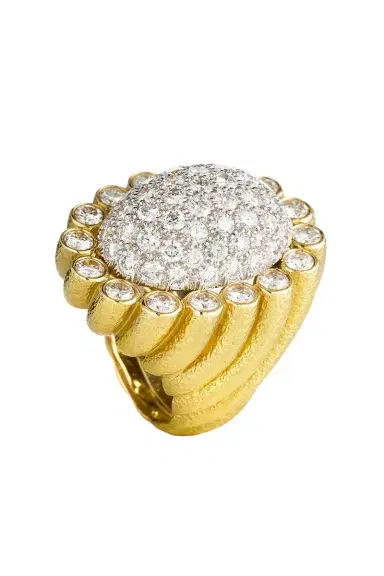 DAVID WEBB Diamond Sunburst Ring | Thumbnail 1