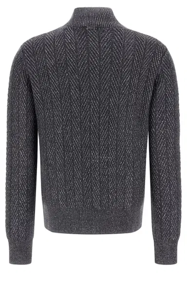 HERNO Wool Shiny Herringbone Turtleneck Sweater | Thumbnail 6 HERNO Wool Shiny Herringbone Turtleneck Sweater | Thumbnail 6