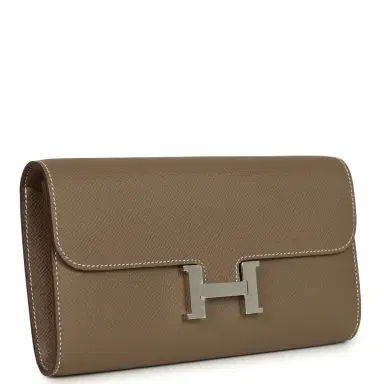 HERMÈS Hermes Constance Wallet To Go Etoupe Epsom Palladium Hardware | Thumbnail 2 HERMÈS Hermes Constance Wallet To Go Etoupe Epsom Palladium Hardware | Thumbnail 2