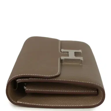 HERMÈS Hermes Constance Wallet To Go Etoupe Epsom Palladium Hardware | Thumbnail 3 HERMÈS Hermes Constance Wallet To Go Etoupe Epsom Palladium Hardware | Thumbnail 3