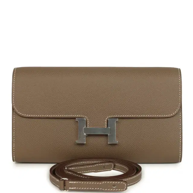 hermes Hermes Constance Wallet To Go Etoupe Epsom Palladium Hardware