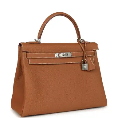 HERMÈS Hermes Kelly Retourne 32 Gold Togo Palladium Hardware | Thumbnail 2