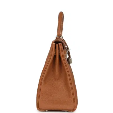HERMÈS Hermes Kelly Retourne 32 Gold Togo Palladium Hardware | Thumbnail 3