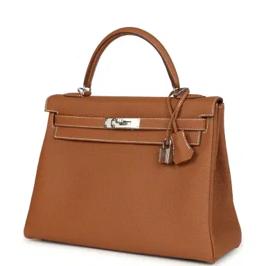HERMÈS Hermes Kelly Retourne 32 Gold Togo Palladium Hardware | Thumbnail 5