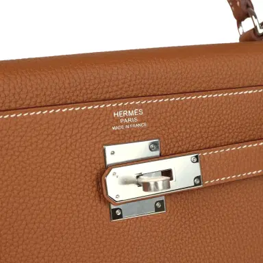 HERMÈS Hermes Kelly Retourne 32 Gold Togo Palladium Hardware | Thumbnail 7