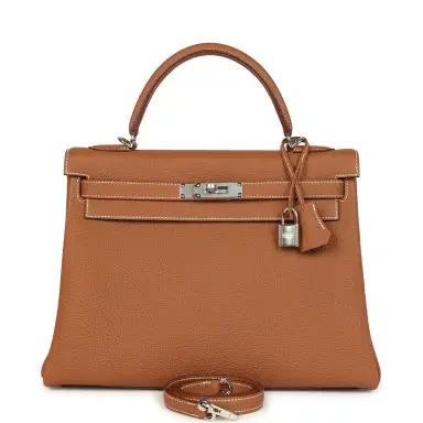 HERMÈS Hermes Kelly Retourne 32 Gold Togo Palladium Hardware | Thumbnail 1