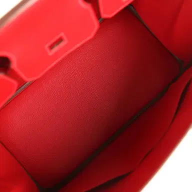 HERMÈS Pre-owned Hermes Birkin 30 Rouge Casaque Epsom Gold Hardware | Thumbnail 8