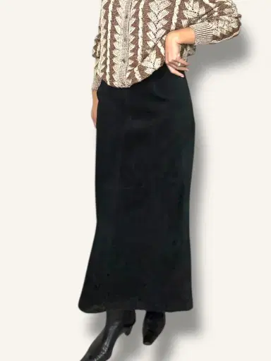 Jen Wonders Studio Suede Midi Skirt | Thumbnail 5