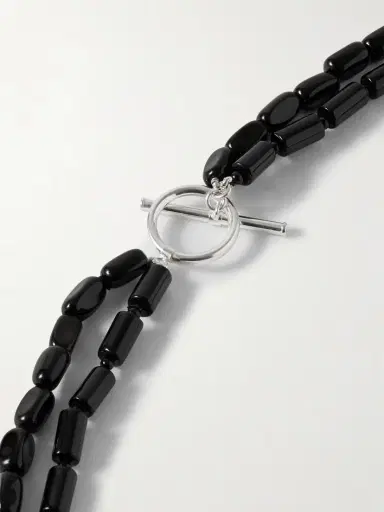 AGMES Willa Sterling Silver Onyx Necklace | Thumbnail 3 AGMES Willa Sterling Silver Onyx Necklace | Thumbnail 3