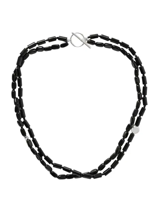 Willa Sterling Silver Onyx Necklace