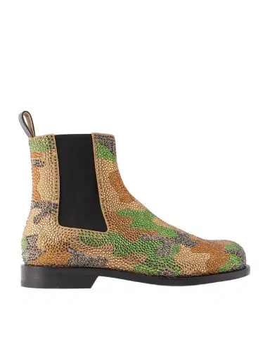 JW Anderson Crystal-embellished Suede Chelsea Boots | Thumbnail 1 JW Anderson Crystal-embellished Suede Chelsea Boots | Thumbnail 1