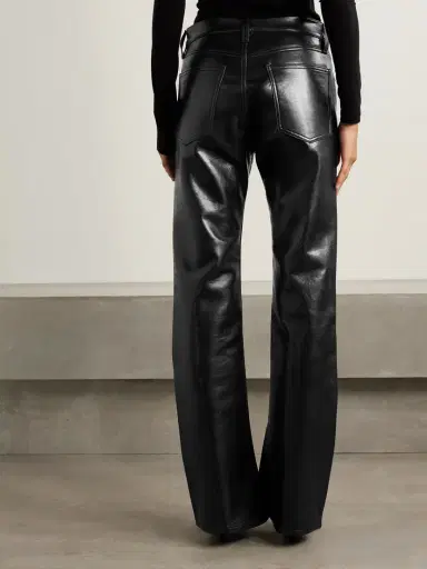 AGOLDE Kick Boot Recycled Leather-blend Flared Pants | Thumbnail 4 AGOLDE Kick Boot Recycled Leather-blend Flared Pants | Thumbnail 4