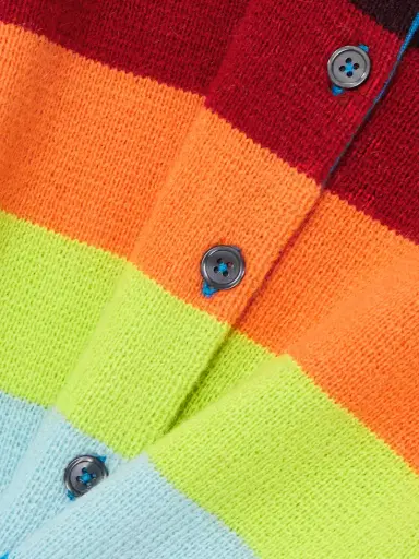 Christopher John Rogers Striped Knitted Cardigan | Thumbnail 4