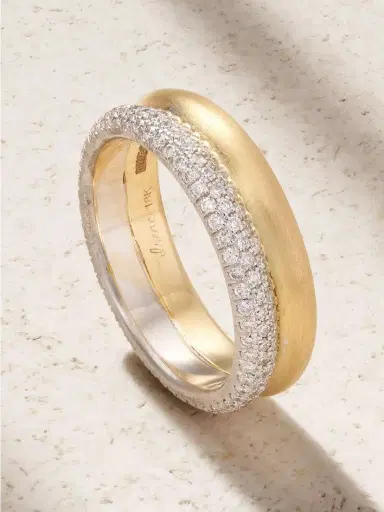 Irene Neuwirth Heroic 18-karat Yellow And White Gold Diamond Ring | Thumbnail 3